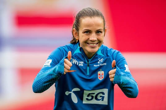 Tuva Hansen of the Norwegian women's national football team