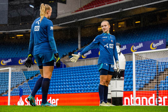Goalkeeper Sunniva Skoglund of the Norwegian women's