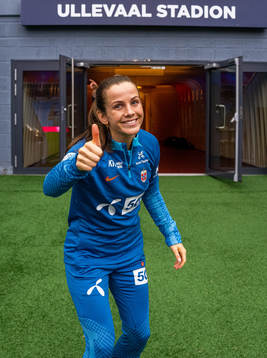 Tuva Hansen of the Norwegian women's national football team