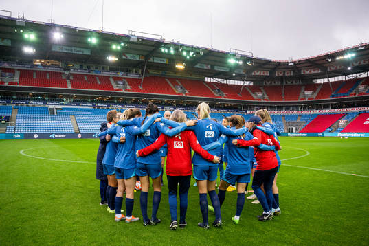 Players and staff of the Norwegian women's national