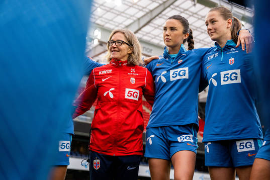Hege Riise, head coach of the Norwegian women's national