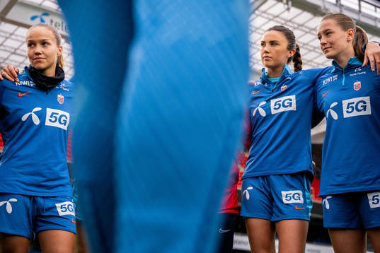 Guro Reiten, Ingrid Syrstad Engen and Elisabeth Terland of