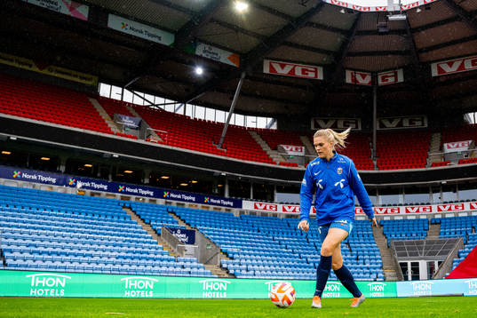 Kristine Bjørdal Leine of the Norwegian women's national