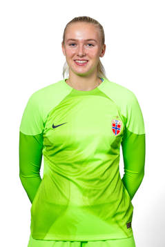 Goalkeeper Selma Panengstuen of the Norwegian women's