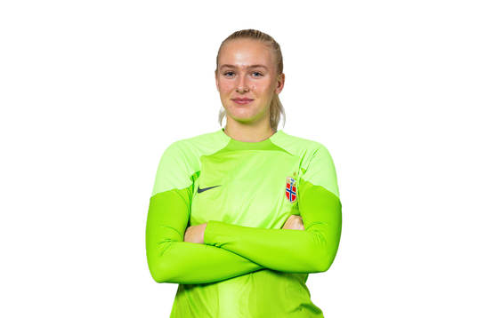 Goalkeeper Selma Panengstuen of the Norwegian women's