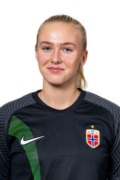 Goalkeeper Selma Panengstuen of the Norwegian women's