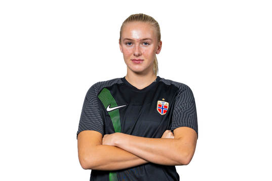 Goalkeeper Selma Panengstuen of the Norwegian women's