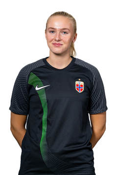 Goalkeeper Selma Panengstuen of the Norwegian women's