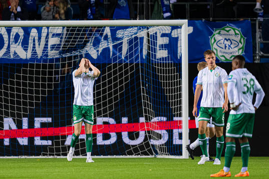 Gary O Neill of Shamrock Rovers looks dejected
