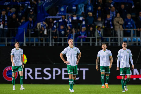 Dan Cleary of Shamrock Rovers looks dejected
