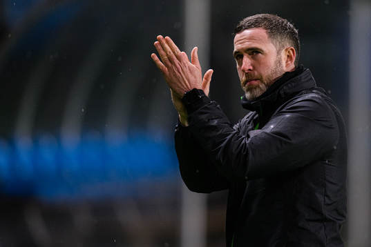 Stephen Bradley, head coach of Shamrock Rovers, looks