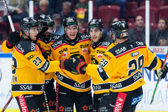 Luleås spelare jublar