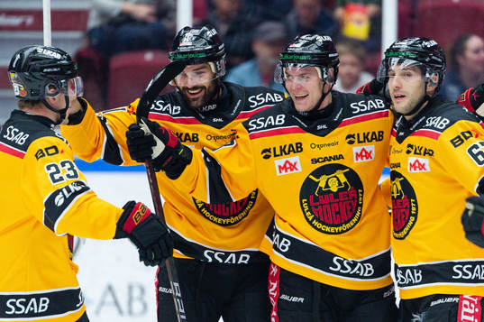 Luleås Joonas Rask jublar