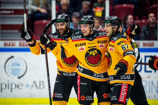 Luleås Joonas Rask jublar