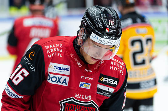Malmö Redhawks Matias Lassen deppar
