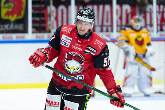 Malmö Redhawks Emil Sylvegård deppar