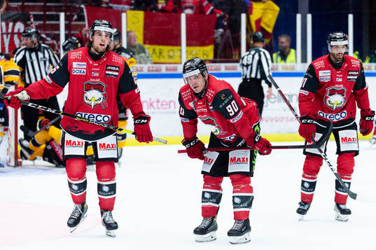 Malmö Redhawks Thomas Schemitsch , Lance Bouma och Markus