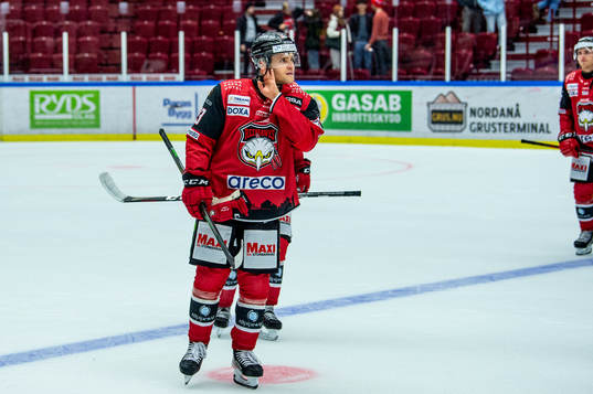 Malmö Redhawks Christoffer Forsberg deppar med