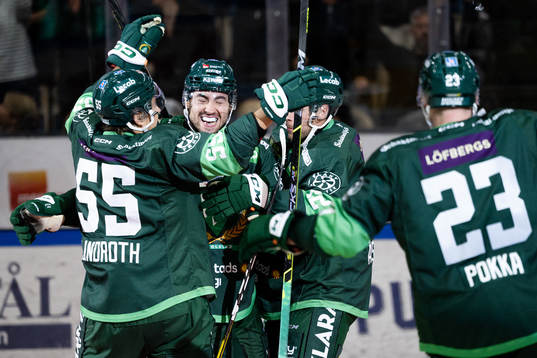 Färjestads Remi Elie jublar