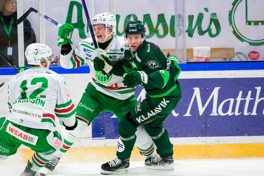 Rögles Anton Bengtsson och Färjestads Oscar Lawner