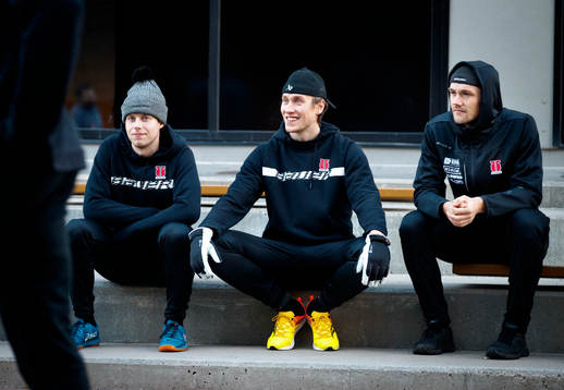 Örebros Elias Ekström och målvakt Jonas Arntzen