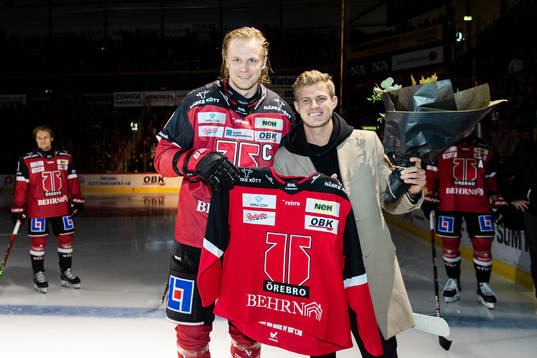 Örebros Rodrigo Abols och F1-föraren Marcus Eriksson