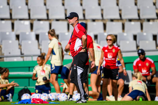 Head coach Peter Gerhardsson of the Swedish women's