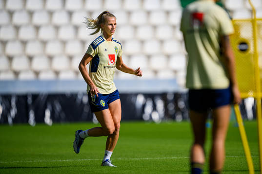 Sofia Jakobsson of the Swedish women's national football