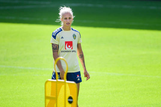 Nathalie Björn of the Swedish women's national football