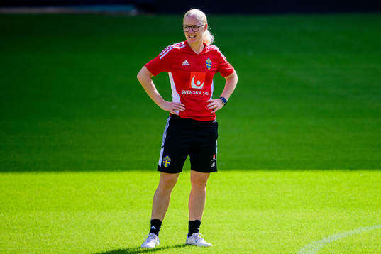 Assistant coach Victoria Sandell of the Swedish women's