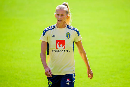 Sofia Jakobsson of the Swedish women's national football
