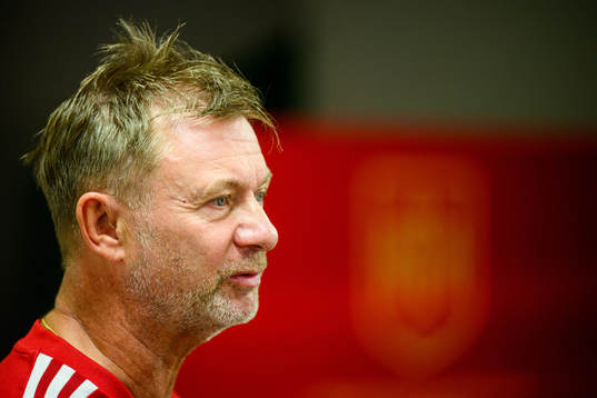 Head coach Peter Gerhardsson of the Swedish women's