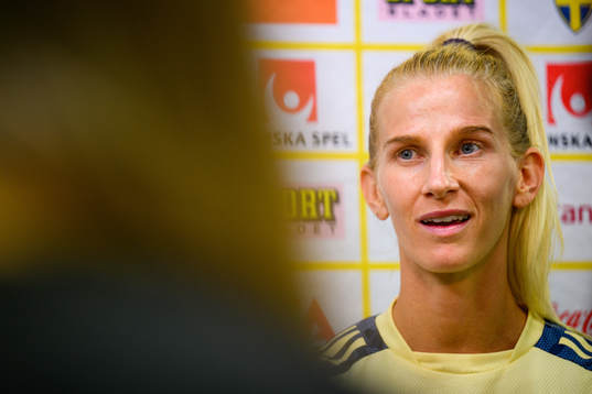 Sofia Jakobsson of the Swedish women's national football