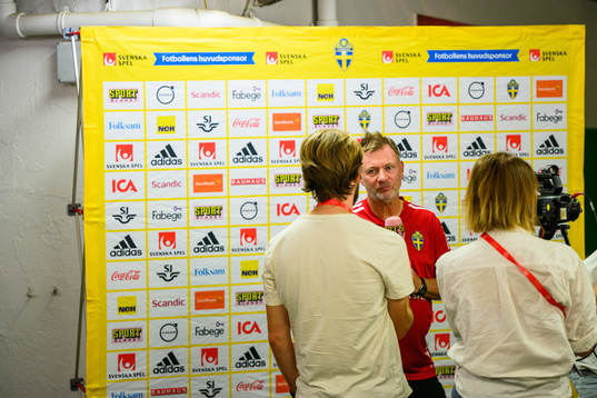 Head coach Peter Gerhardsson of the Swedish women's
