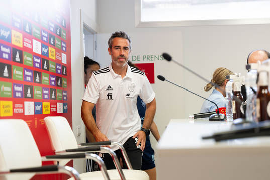 Coach Jorge Vilda of the Spanish women's national football