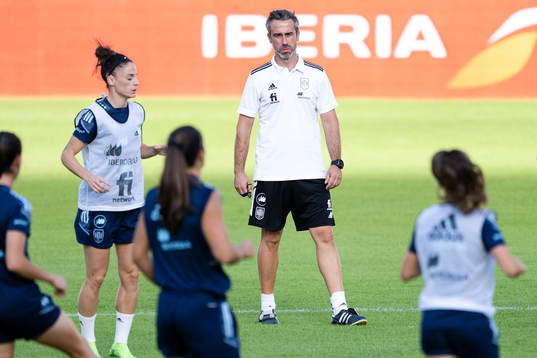 Coach Jorge Vilda of Spanish women's national football team