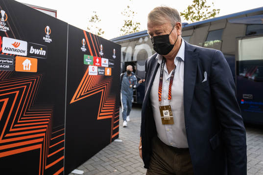 Head coach Åge Hareide of Malmö FF