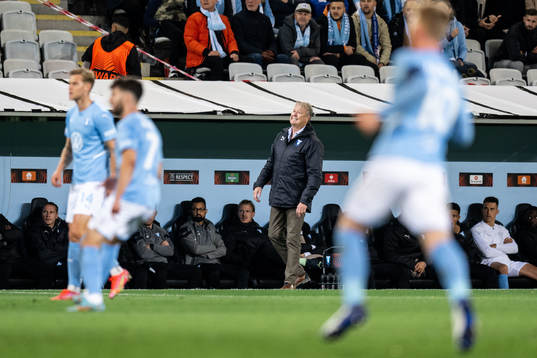 Head coach Åge Hareide of Malmö FF