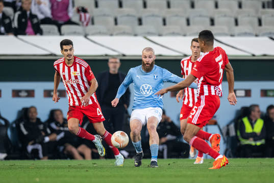 Jo Inge Berget of Malmö FF and Diogo Leite of Union Berlin