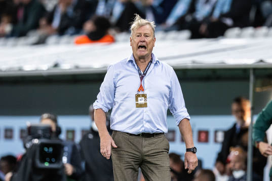 Head coach Åge Hareide of Malmö FF