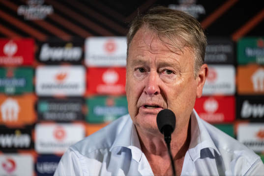 Head coach Åge Hareide of Malmö FF