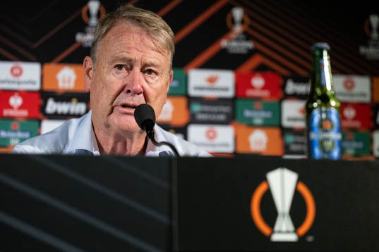 Head coach Åge Hareide of Malmö FF