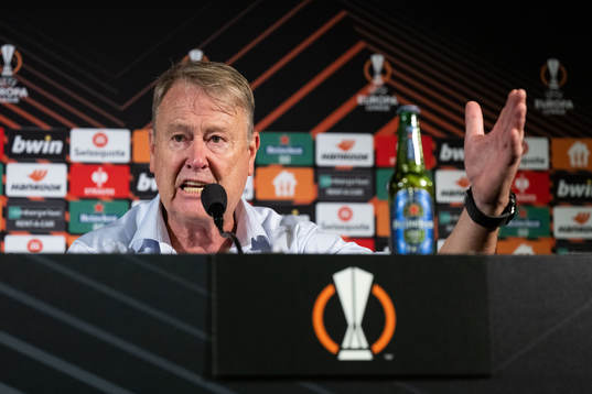 Head coach Åge Hareide of Malmö FF