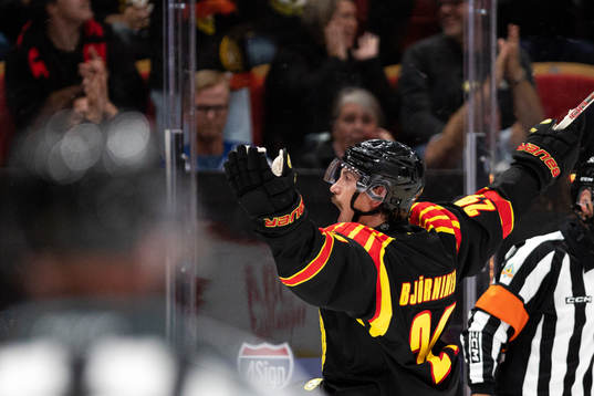 Brynäs Hannes Björninen jublar