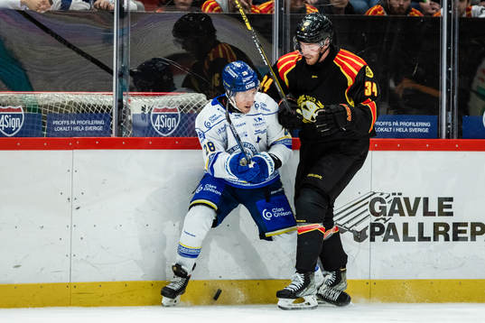 Leksands Justin Glenn Kloos och Brynäs Oscar Eklind