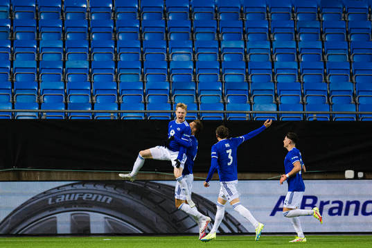Ola Brynhildsen of Molde celebrates