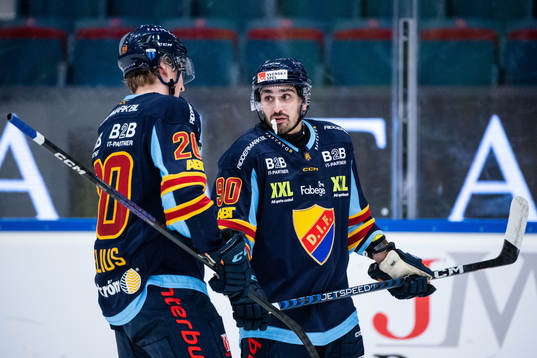 Djurgårdens Calle Odelius och Kevin Karlsson