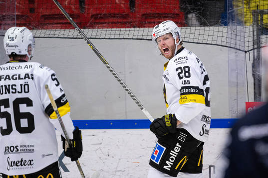 Västerås Lukas Zetterberg jublar