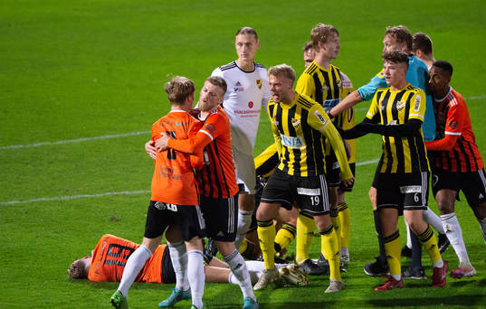 Upprörda känslor i matchen i div. 2 mellan IFK