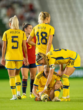 Amanda Nilden, Fridolina Rolfö, Magdalena Eriksson and